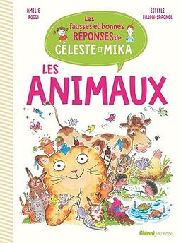 Les fausses et bonnes réponses de Céleste et Mika. Les animaux