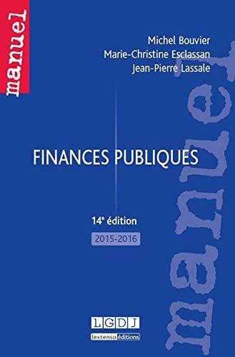 Finances publiques : 2015-2016