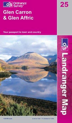 Glen Carron and Glen Affric (Landranger Maps)