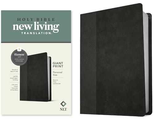 NLT Personal Size Giant Print Bible, Filament Enabled Edition (Red Letter, Leatherlike, Black/Onyx): NLT, Black/Onyx, Leatherlike, Filament App, Personal Size Giant Print Bible