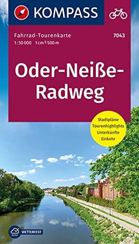 KOMPASS Fahrrad-Tourenkarte Oder-Neiße-Radweg, 1:50000: Fahrrad-Tourenkarte. GPS-genau. 1:50000. (KOMPASS-Fahrrad-Tourenkarten, Band 7043)