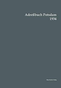 Adreßbuch Potsdam 1934