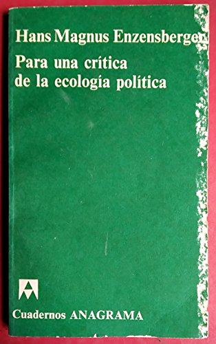 Para una crutica de la ecologia politica