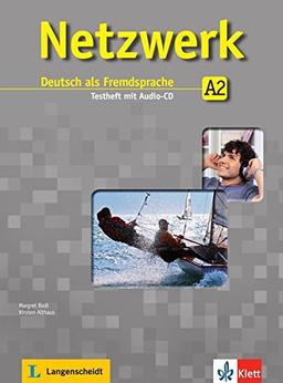 Netzwerk A2: Deutsch als Fremdsprache. Testheft mit Audio-CD