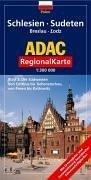 ADAC LänderKarte Schlesien, Sudeten, Breslau, Lodz: 1:300000 - ADAC RegionalKarte Polen Blatt 3: Der Südwesten - Von Cottbus bis Tschenstochau, von Posen bis Kattowitz (ADAC Länderkarten)