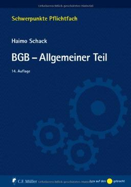 BGB-Allgemeiner Teil (Schwerpunkte Pflichtfach)