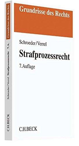 Strafprozessrecht (Grundrisse des Rechts)