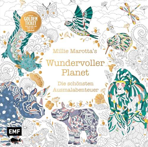 Millie Marotta's Wundervoller Planet – Die schönsten Ausmal-Abenteuer: Mit Goldfolie und liebevollen Illustrationen auf feinem Malpapier