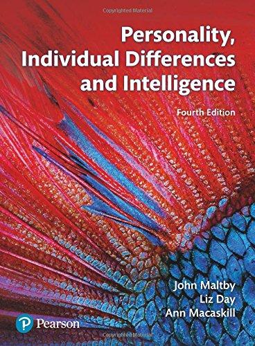 Personality, Individual Differences and Intelligence