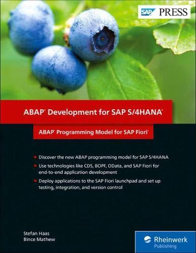 ABAP Development for SAP S/4HANA: ABAP Programming Model for SAP Fiori (SAP PRESS: englisch)