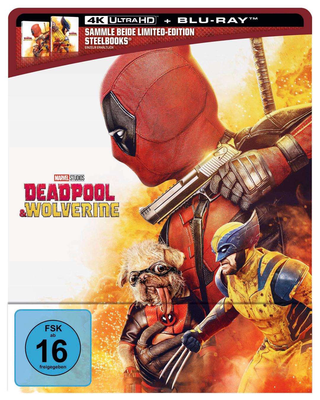 Deadpool & Wolverine – Limitiertes Steelbook „Deadpool“ (4K Ultra HD) (+ Blu-ray)