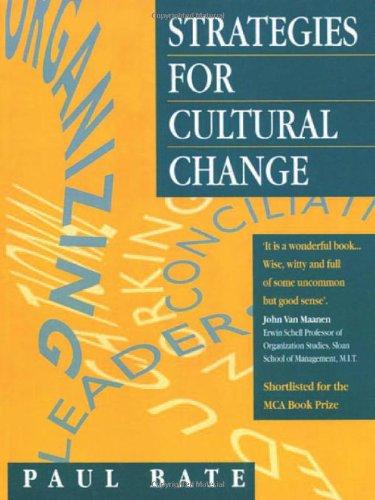 Strategies for Cultural Change