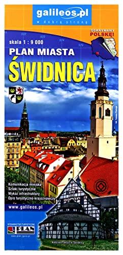 Plan miasta - Ĺwidnica, powiat Ĺwidnicki 1:9 000 [KSIÄĹťKA]