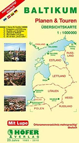 Baltikum - Estland / Lettland / Litauen 1 : 1 000 000. Planen & Touren