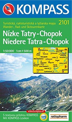 Niedere Tatra, Chopok/Nizke Tatry, Chopok: 1 : 50 000. Wander-, Bike- und Skitourenkarte. GPS-compatible