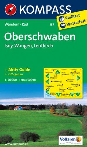 Oberschwaben. Isny, Wangen, Leutkirch.  1 : 50 000: Wander- und Bikekarte