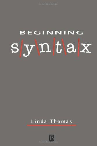 Beginning Syntax