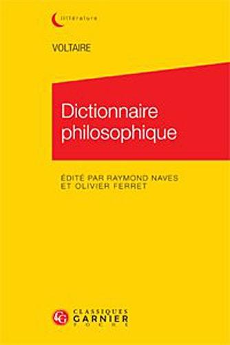 Dictionnaire philosophique : la raison par l'alphabet