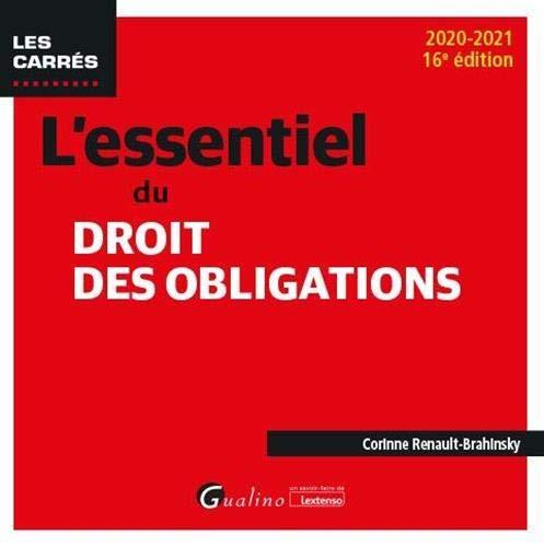 L'essentiel du droit des obligations : 2020-2021