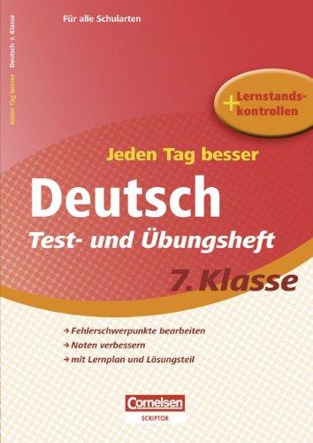 7. Schuljahr - Test- und Übungsheft mit Lernplan und Lernstandskontrollen: Mit entnehmbarem Lösungsteil