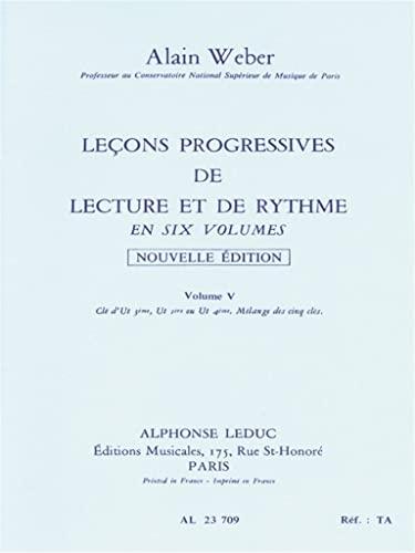 LECONS PROGR.LECTURE ET RYTHME VOL 5:UT 3EME 1ERE 4EME OU MEL.5 CLES S/ACCT