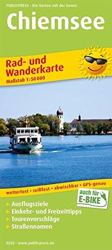 Chiemsee: Rad- und Wanderkarte mit Ausflugszielen, Einkehr- & Freizeittipps, wetterfest, reißfest, abwischbar, GPS-genau. 1:50000 (Rad- und Wanderkarte / RuWK)