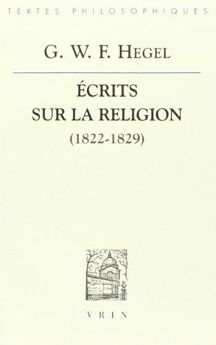 Ecrits sur la religion (1822-1829)