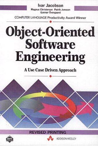 Object- Oriented Software Engineering. A Use Case Driven Approach: A Use CASE Approach (ACM Press)