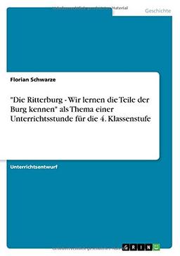 "Die Ritterburg  - Wir lernen die Teile der Burg kennen" als Thema einer Unterrichtsstunde für die 4. Klassenstufe