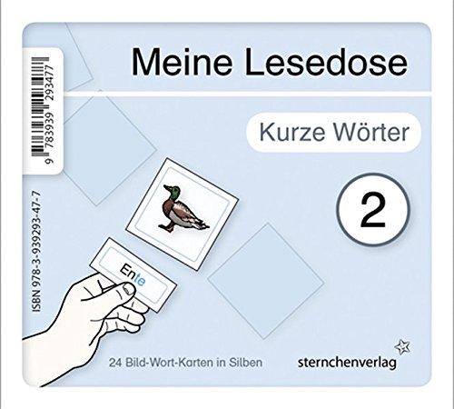 Meine Lesedose 2 - kurze Wörter: 24 Bild-Wort-Karten in Silben.