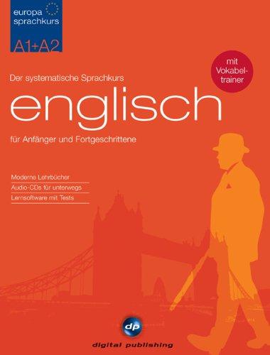 Europa Sprachkurs Englisch A1 + A2. 2 Lehrbücher + 4 Audio-CDs + 2 CD-ROMs