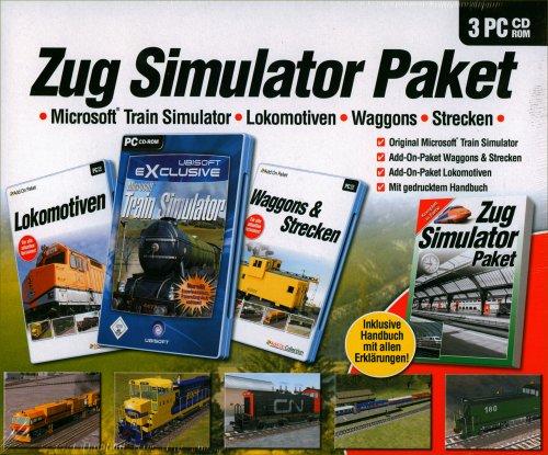 Zug Simulator Paket: Microsoft Train Simulator, Lokomotiven, Waggons, Strecken