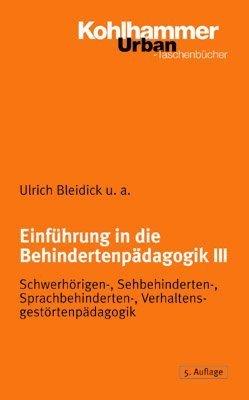 Einführung in die Behindertenpädagogik  3