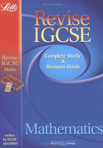 Revise IGCSE Mathematics Study Guide (Letts Revise IGCSE)