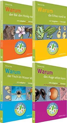 Biologisches Wissen in Frage und Antwort: Set der 4 Bände inkl. CD-ROM