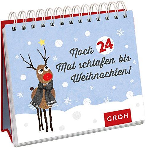 Noch 24 Mal schlafen bis Weihnachten: Dekorativer Spiralaufsteller im Advent z.B. für den Schreibtisch, den Nachtschrank oder das Regal (Geschenkewelt A Winter's Tale)