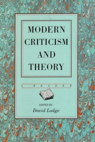 Modern Criticism and Theory: A Reader