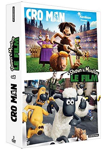 Coffret aardman 2 films : cro man ; shaun le mouton, le film : [FR Import]