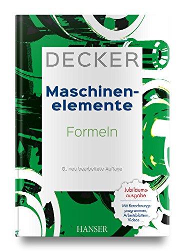 Decker Maschinenelemente - Formeln