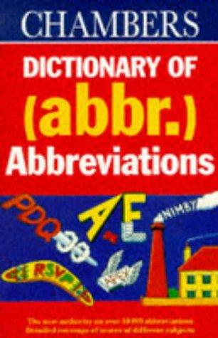 Chambers Dictionary of Abbreviations