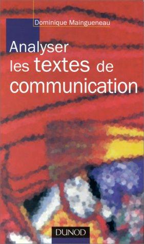 Analyser les textes de communication