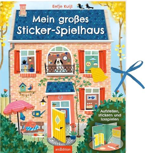 Mein großes Sticker-Spielhaus: Aufstellen, stickern und losspielen | Innovative Kombination aus Puppenhaus & Stickerbuch, mit 300 Aufklebern