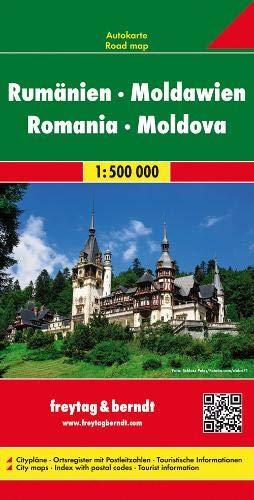 Rumänien - Moldawien, Autokarte 1:500.000, freytag & berndt Auto + Freizeitkarten