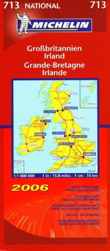 Michelin Karten, Bl.713 : Großbritannien, Irland; Grande-Bretagne, Irlande; Gran Bretagna, Irlanda; Great Britain, Ireland