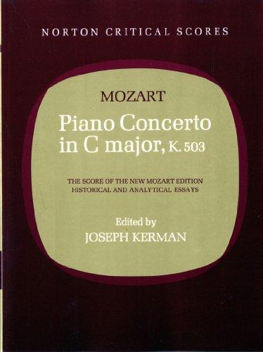 Piano Concerto in C Major, K. 503 (Norton Critical Scores, Band 0)