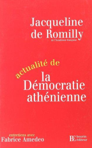 Actualité de la démocratie athénienne : entretiens avec Fabrice Amedeo