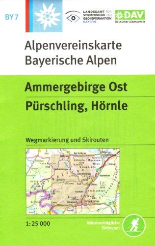 DAV Bayerische Alpen 07. Ammergebirge Ost 1 : 25 000