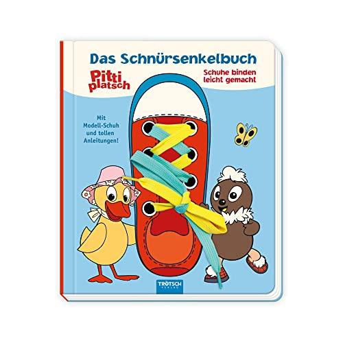 Trötsch Unser Sandmännchen Das Schnürsenkelbuch Pittiplatsch Schuhe binden leicht gemacht: Übungsbuch Lernbuch Schuhbuch