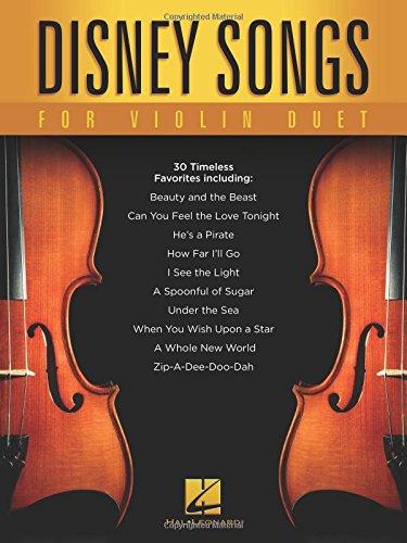 Disney Songs For Violin Duet -For 2 Violins- (Book): Songbook für Violine