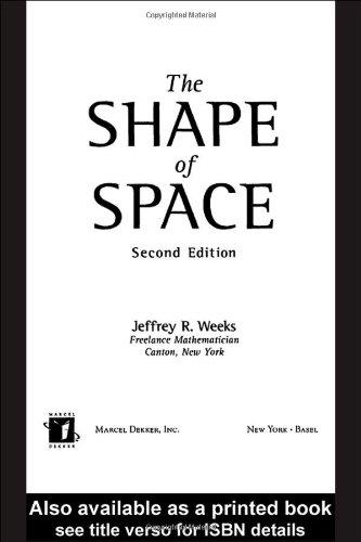 The Shape of Space (Pure and Applied Mathematics (M. Dekker))